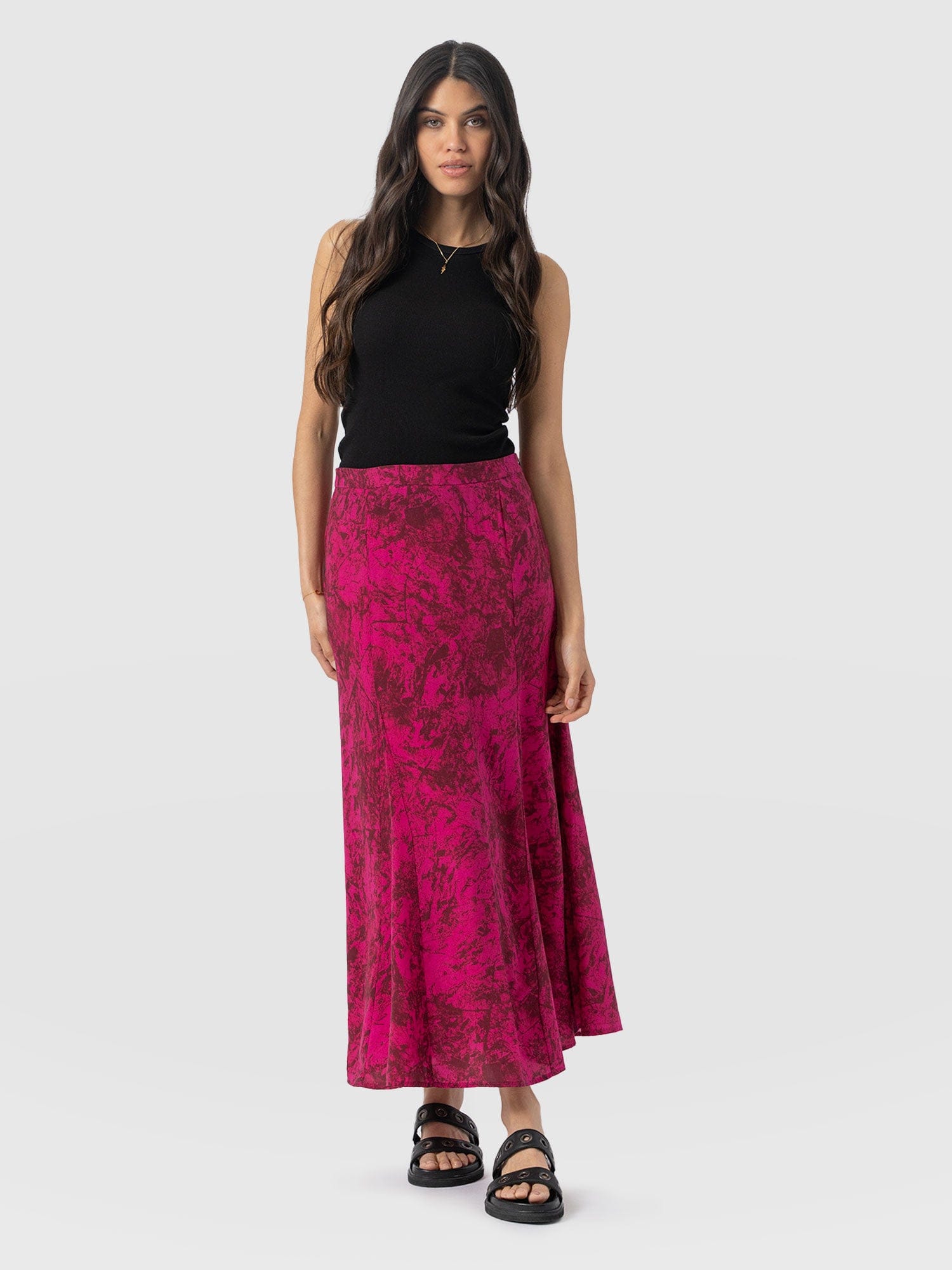 Audrey Skirt Pink Marble - Women's Skirts | Saint + Sofia® US